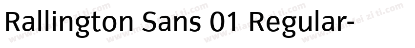 Rallington Sans 01 Regular字体转换